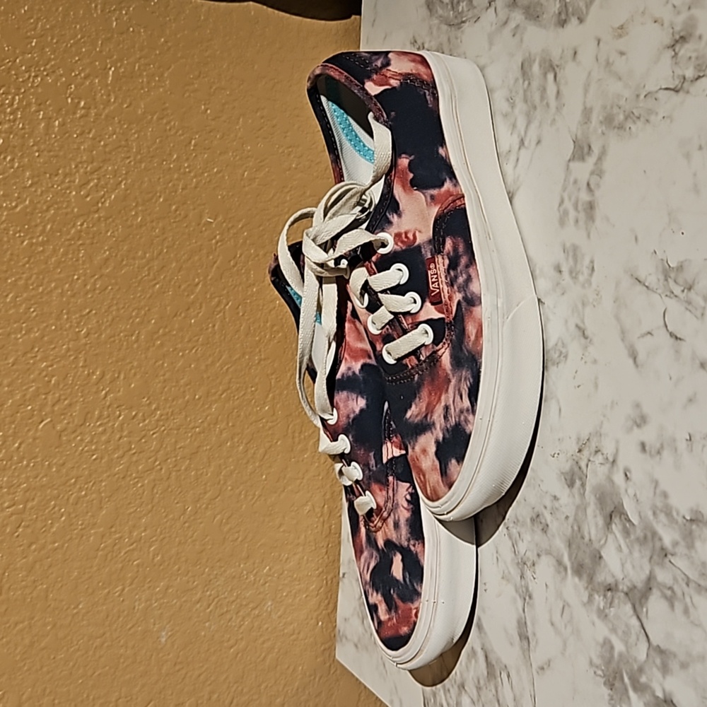 Vans Comfycush Authentic Grunge Wash Tie Dye Classic Skate Shoes Size 5 womens - Picture 1 of 6